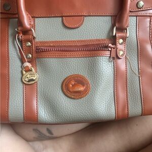 Dooney & Bourke Brown and Gray Satchel